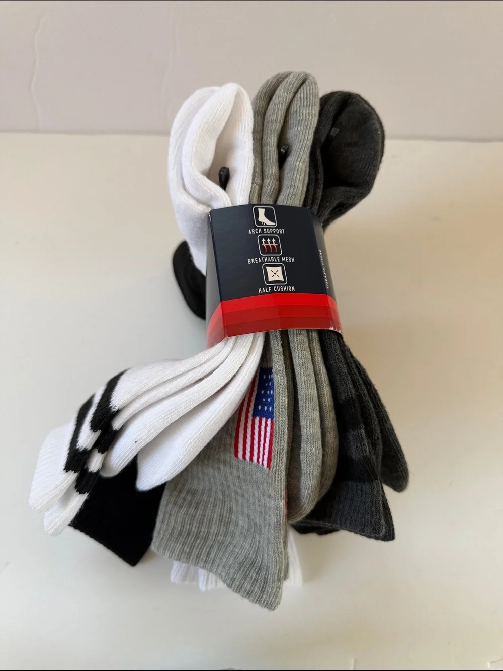 New Men’s Chaps 6 Pairs Crew Socks